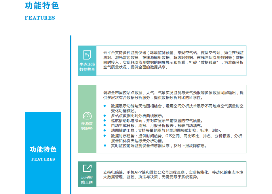 環保大數據監控管理云平臺，物聯網環境監測服務平臺