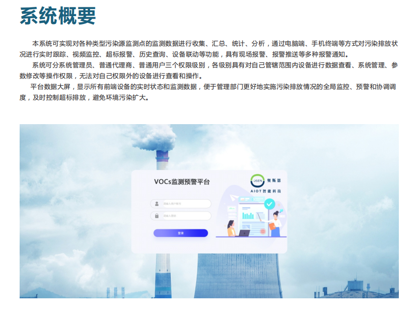 智慧環保VOCs監測系統云平臺