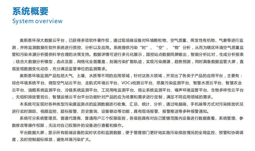 智慧環境大數據應用云平臺開發定制