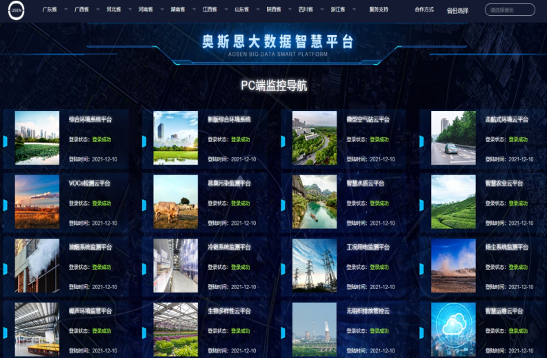 奧斯恩環保數據云平臺系統 智能分析比對 結合大數據分析模型