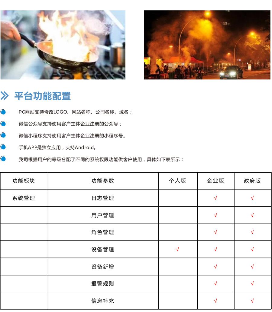 飲食服務業油煙污染綜合管控云平臺 餐飲單位油煙排放監管