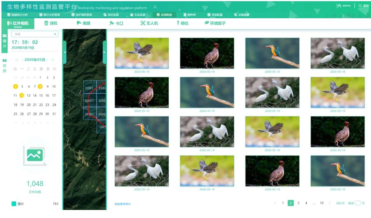 生物多樣性監管平臺：智能AI物種識別、匯總分析各類野生動物信息